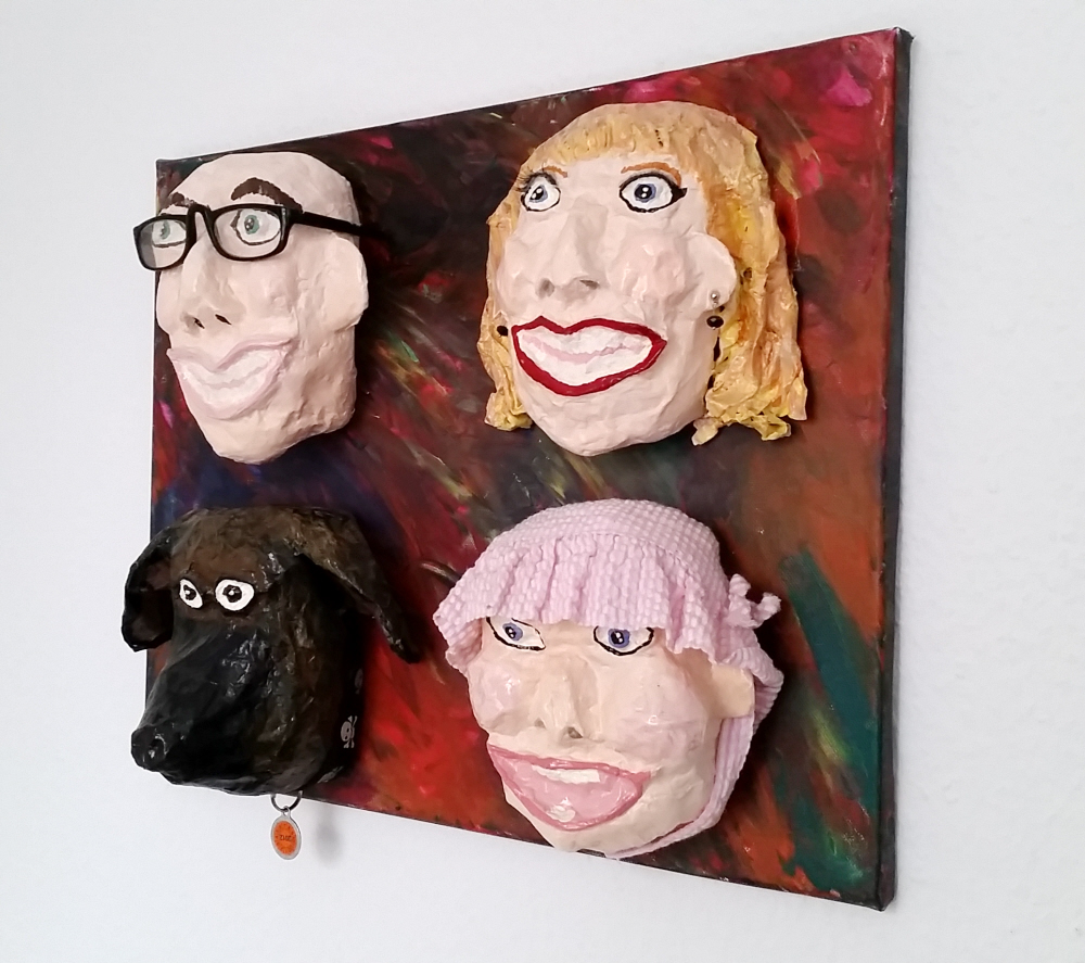 DIY Upcycled Caricature Masks L