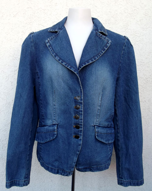 altered denim - a jean jacket to boho vest refashion DIY