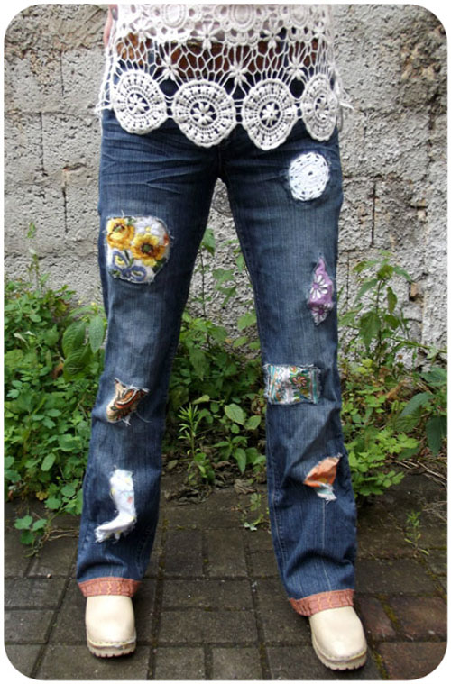 DIY Tees in the Trap Patch Jeans - Comme Coco