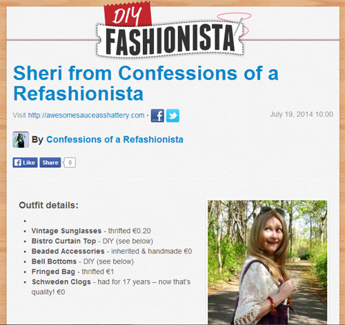 Confessions of a Refashionista in the press