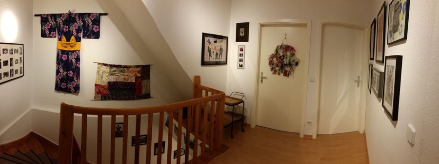my thrifty diy stairway & landing decor