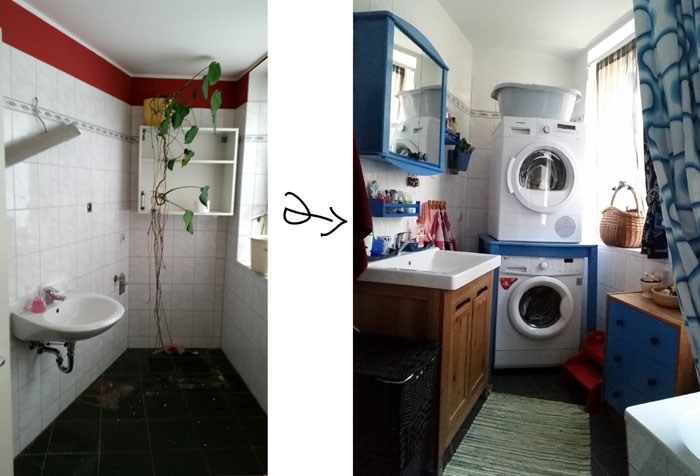 bathroom before & after
