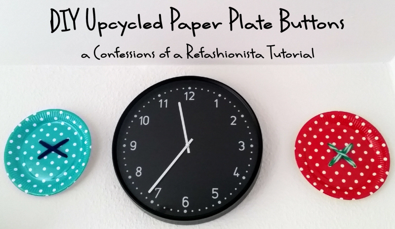 diy upcycled paper plate buttons