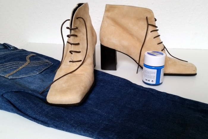 painted fringed refashioned shoes tutorial