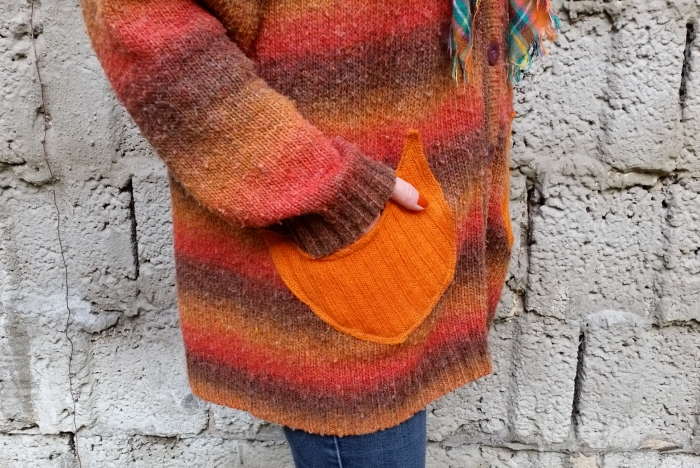 how to add pockets to a sweater