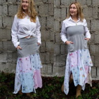 DIY vintage hankie skirt or dress tutorial