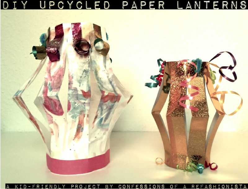easy DIY upcycled paper lanterns
