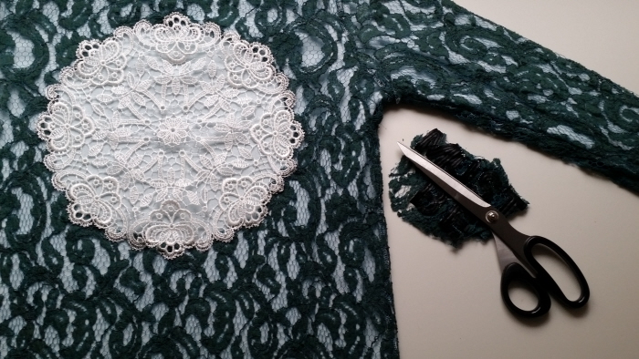 lace dress refashion tutorial