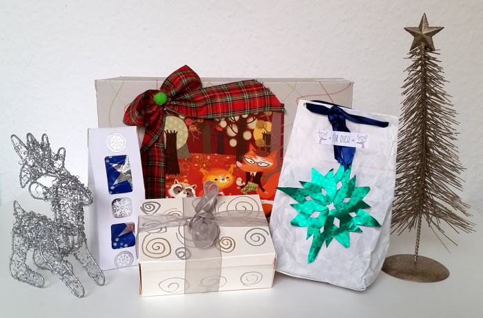 DIY recycled gift boxes and bags