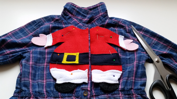 diy upcycled refashioned christmas blouses