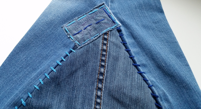 DIY Flared Bell Bottomed Jeans tutorial