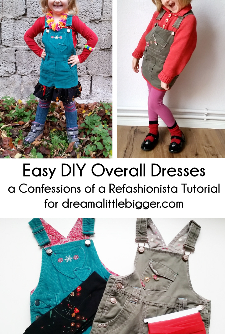 Easy DIY Overall Dresses by Confessions of a Refashionista