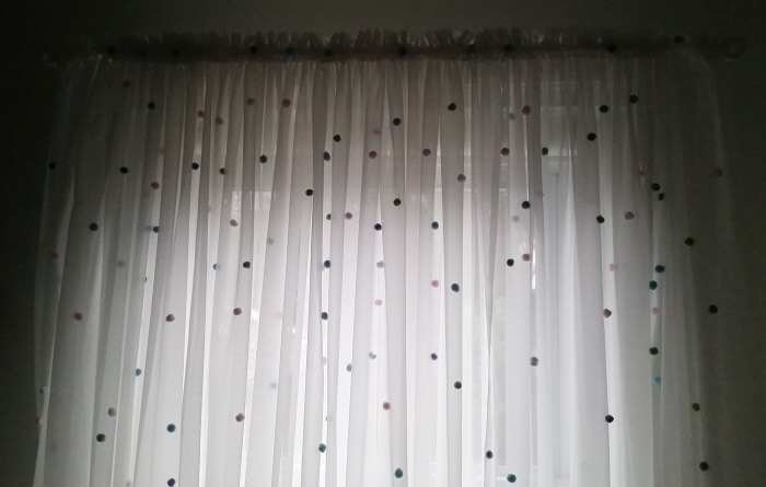 No Sew DIY PomPom Curtains