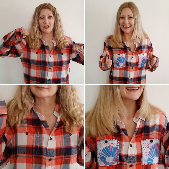 Upcycled Flannel Shirt Size Small Flannel Shirt Refashion