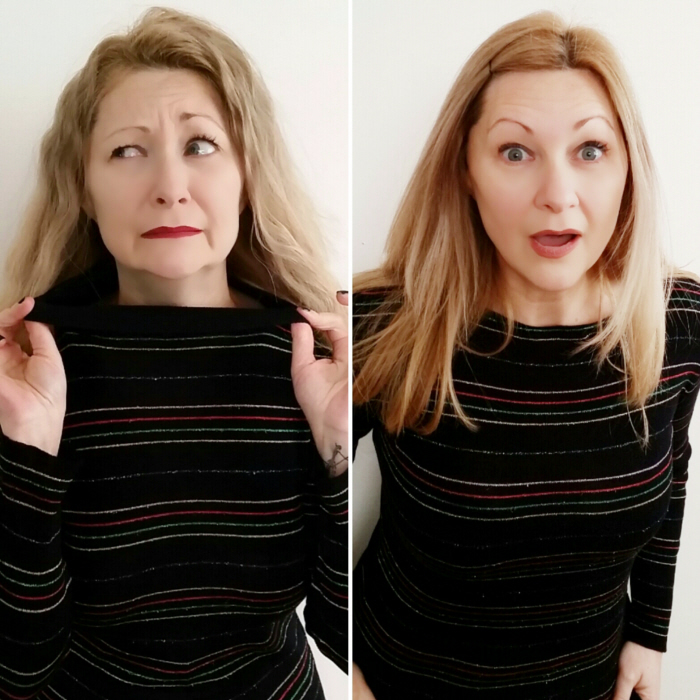 How to easily refashion a mock turtleneck