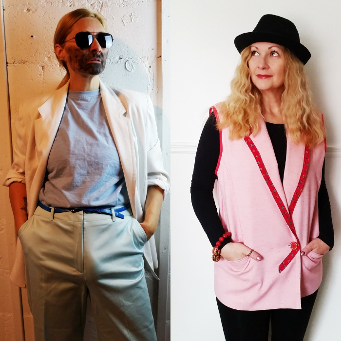 gang Predict secretly Miami Vice 80's Blazer to Oversized Vest Refashion by Sheri Pavlovic