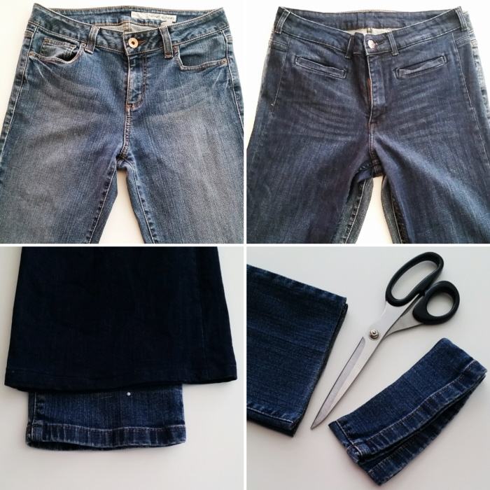 My easy no sew way to shorten jeans by Sheri Pavlovic