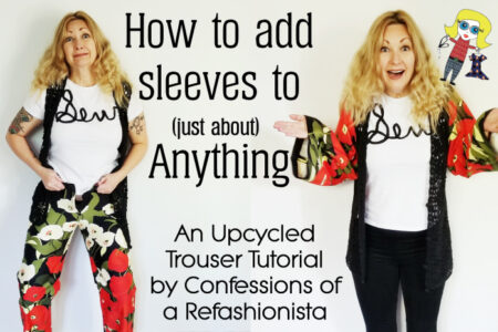 Very Easy DIY Sleeves - Confessions of a Refashionista