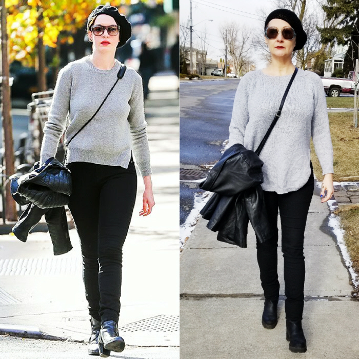 anne hathaway casual style
