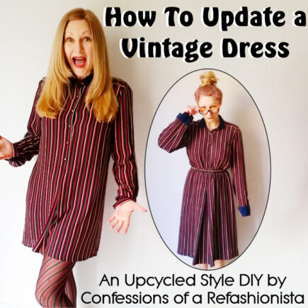 How to update a vintage dress - Confessions of a Refashionista