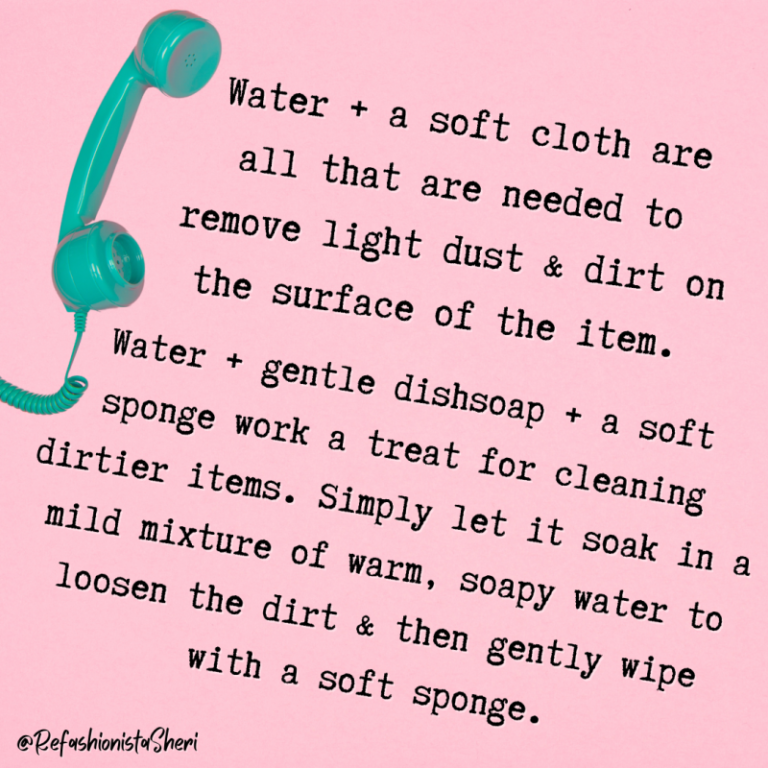 How to clean vintage plastics Confessions of a Refashionista